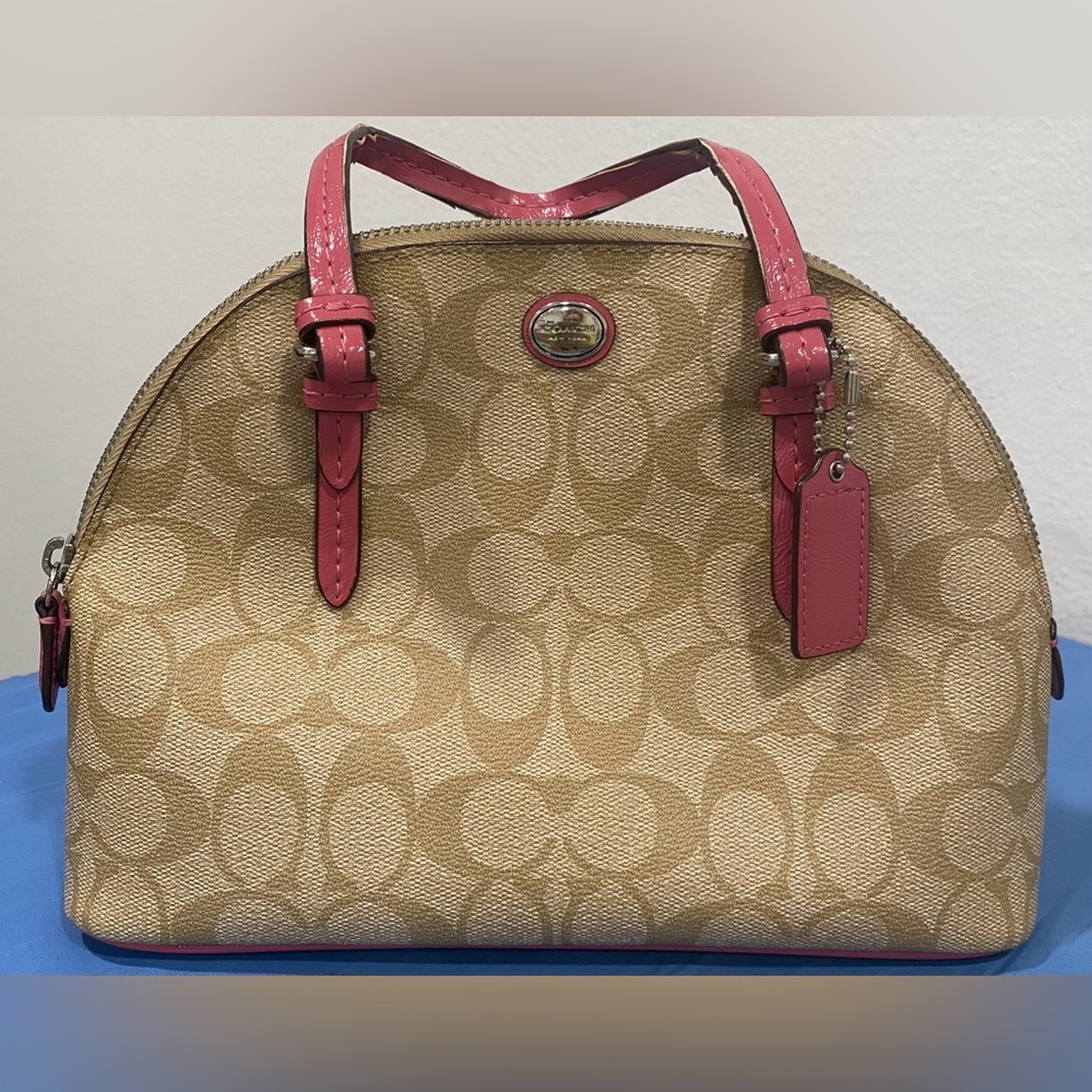 VINTAGE 💝 COACH PEYTON SIGNATURE DOME CORA SATCHEL